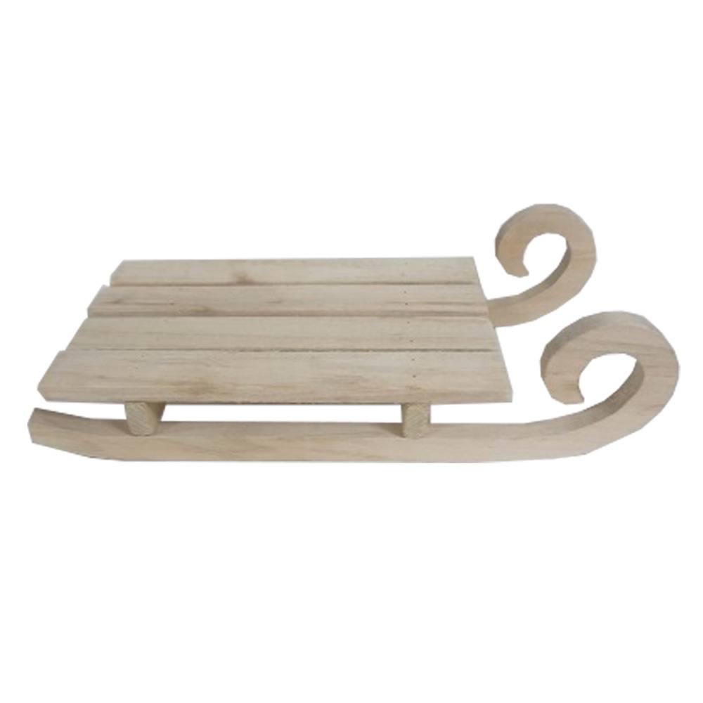 Sáně dřevo 48x24cm natural